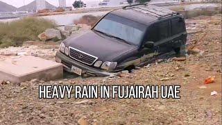 Heavy rain in Fujairah | Flood in Fujairah | Fujairah flood 2022 | Fujairah flood due to heavy rain