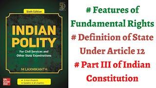 (V17) (Fundamental Rights Features, Definition of State in Article 12) Indian Polity by M Laxmikanth