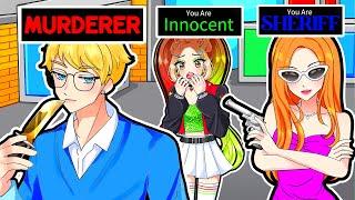I Forced MASON & ANASTASIA to Play MM2 With Me..