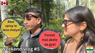 Scary Hike | Went to a Manitoban Forest Alone | Weekend Vlog #5 | Indian Couple in Canada.