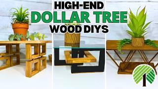 High-End DOLLAR TREE Wood DIYs!!STUNNING Decor Hacks on a BUDGET