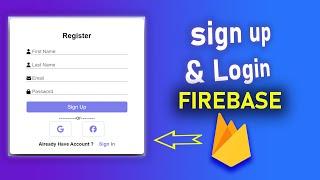 Connect Login & Signup Website Form With Firebase Backend (JavaScript Tutorial for Beginners)