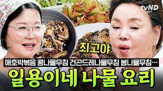 [#회장님네사람들] (1시간) 나물은 이렇게 무쳐야 맛있답니다~ 간단하게 만들어 먹기 딱 좋은 나물 요리 모음