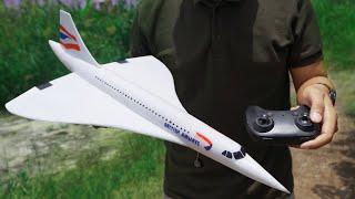 Build and fly  Concorde British airways simple RC plane