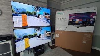 Samsung Crystal UHD vs Hisense QLED, which sub £650 would we choose?