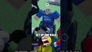 MICKEY helps KID WALK AGAIN ️ #roblox #funny