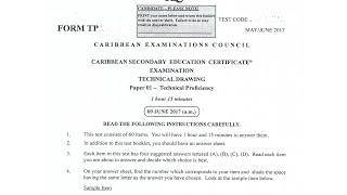 TD 2017 May/June Paper 1 Answers | CSEC