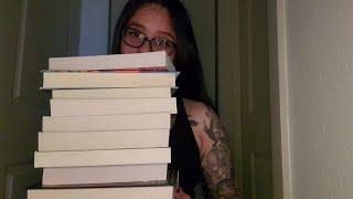 ASMR Book Haul! | book tapping, tracing, page turning 