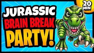 Jurassic Brain Break Party | Dinosaurs | Brain Breaks for Kids | Just Dance | Danny Go