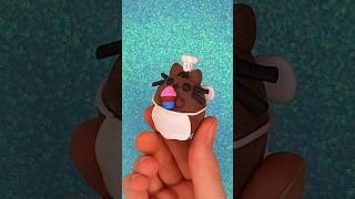 #diy#поделки из лёгкого воздушного пластилина# Pusheen cat #Пушин