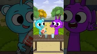 Abracadabra focus with Coca Cola! Sky & Durple  #sprunki