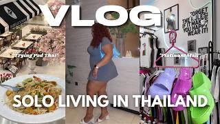 weekly vlog: getting tested, trying pad thai, platinum mall in bangkok thailand.