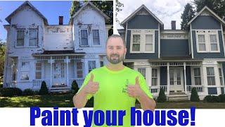 How to paint your exterior every step detailed in less then 10 minutes!