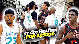 Ballislife West Coast vs Midwest Squad Got HEATED For $25,000! Frank Nitty vs Jay Smoove!