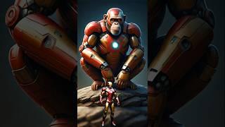 Superheroes  but ROBOT CHIMPANZEES   marvel & DC -all characters#ai#animalfusion #avengers#shorts