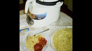 Functional testing DeLonghi PMC 110 "PastaMore"  Pasta cooker.We cook spaghetti