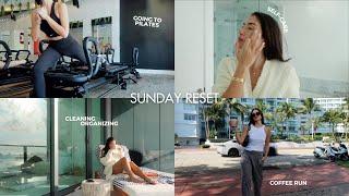 Sunday reset: cleaning, organizing, to-do lists, reformer pilates, skincare + try-on haul!