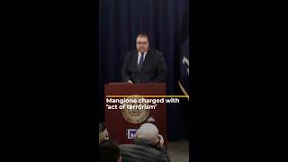 Mangione charged with 'act of terrorism' | AJ #shorts