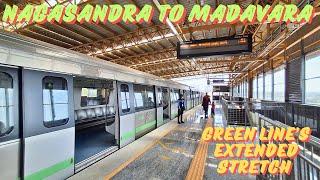 NAGASANDRA TO MADAVARA IN NAMMA METRO'S EXTENDED GREEN LINE STRETCH | MOST BENEFICIAL LINE |