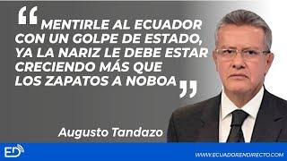 Mentirle al ECUADOR con un golpe d ESTADO, la NARIZ le deb estar CRECIENDO más q los ZAPATOS a NOBOA