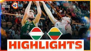  HUN -  LTU | Basketball Highlights - #FIBAWC 2023 Qualifiers