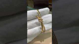 Tiffany knot double row bracelet|tiffany jewellery #tiffany #gold #jewellery #viralvideo