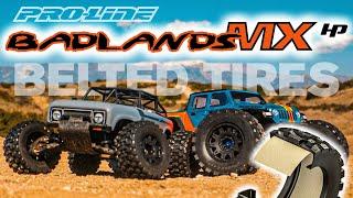 Pro-Line Badlands MX28 & MX38 HP BELTED Tires