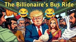 The Billionaire's Bus Ride || A Funny Story Type Video