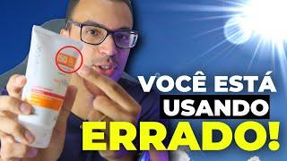 VOCÊ ESTÁ USANDO PROTETOR SOLAR ERRADO!