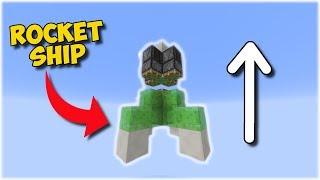 WORKING ROCKET SHIP IN MINECRAFT!!!