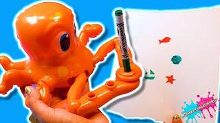 Oscar the Octopus who draws - Supermanualidades