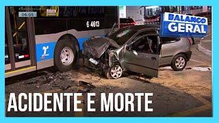 Acidente entre carro e ônibus deixa um morto na zona sul de São Paulo