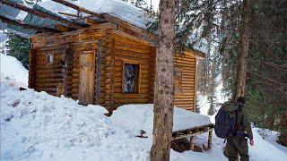 Found an abandoned Log cabin in the mountain, Like new inside, No one has been here for a long time