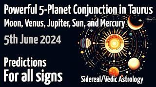 Five planet conjunction in Taurus | Stellium | Vedic Astrology Predictions #astrology