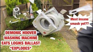 Hoover H Wash 300 H3W69TME || Experiment 5: Demonic hoover washer demonstrates a explosive dance