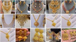 Gold Necklace designs 2024/new Gold earrings Gold pendant design/Necklace Design/ Gold  Jewellery