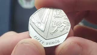 UK 2020 SHIELD 50P COIN VALUE + REVIEW