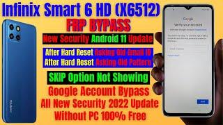 Infinix Smart 6 HD Frp Bypass New Security Android 11 Update || After Reset Skip Option Not Showing