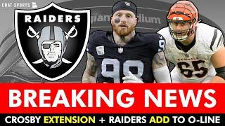 Maxx Crosby News Proves Stability For Las Vegas + Alex Cappa Contract Signing In Raiders Free Agency