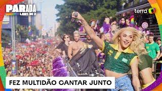 Pabllo Vittar arrasta multidão na Parada LGBT+ de São Paulo