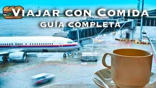 VIAJAR con COMIDA en el AVIÓN ️ ¿Qué puedes llevar en tu equipaje? • Alhelí