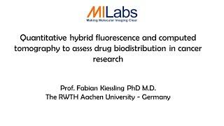 Quantitative hybrid fluorescence and CT to assess drug biodistribution in cancer research