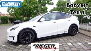 RIEGER Spoilerschwert & Seitenschweller fürs Tesla Model Y! (Teil 1)