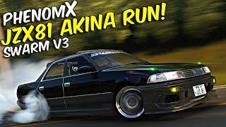 Swarm V3 JZX81 Sideways down Akina! PhenomX - Assetto Corsa - Camtool - Fanatec CSL DD - 3Drap