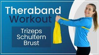 5 Theraband Übungen - Trainiere Trizeps, Brust und Schultern