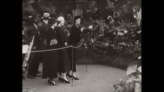 Astrid, Queen of the Belgians visits the Flora flowershow (newsreel)