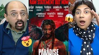 The Paradise Glimpse: RAW STATEMENT | Nani | Srikanth Odela | Anirudh