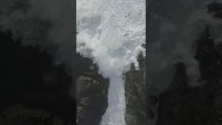 Waves Break at A Surge Channel in #Ucluelet on #VancouverIsland #Drone #Slowmotion