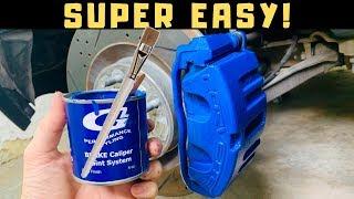 How to Paint Brake Calipers in the CLEANEST and EASIEST Way! (Brush On)