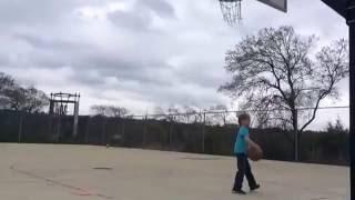 DINKA AND PAPA YMCA BASKETBALL PRACTICE AUG 2015